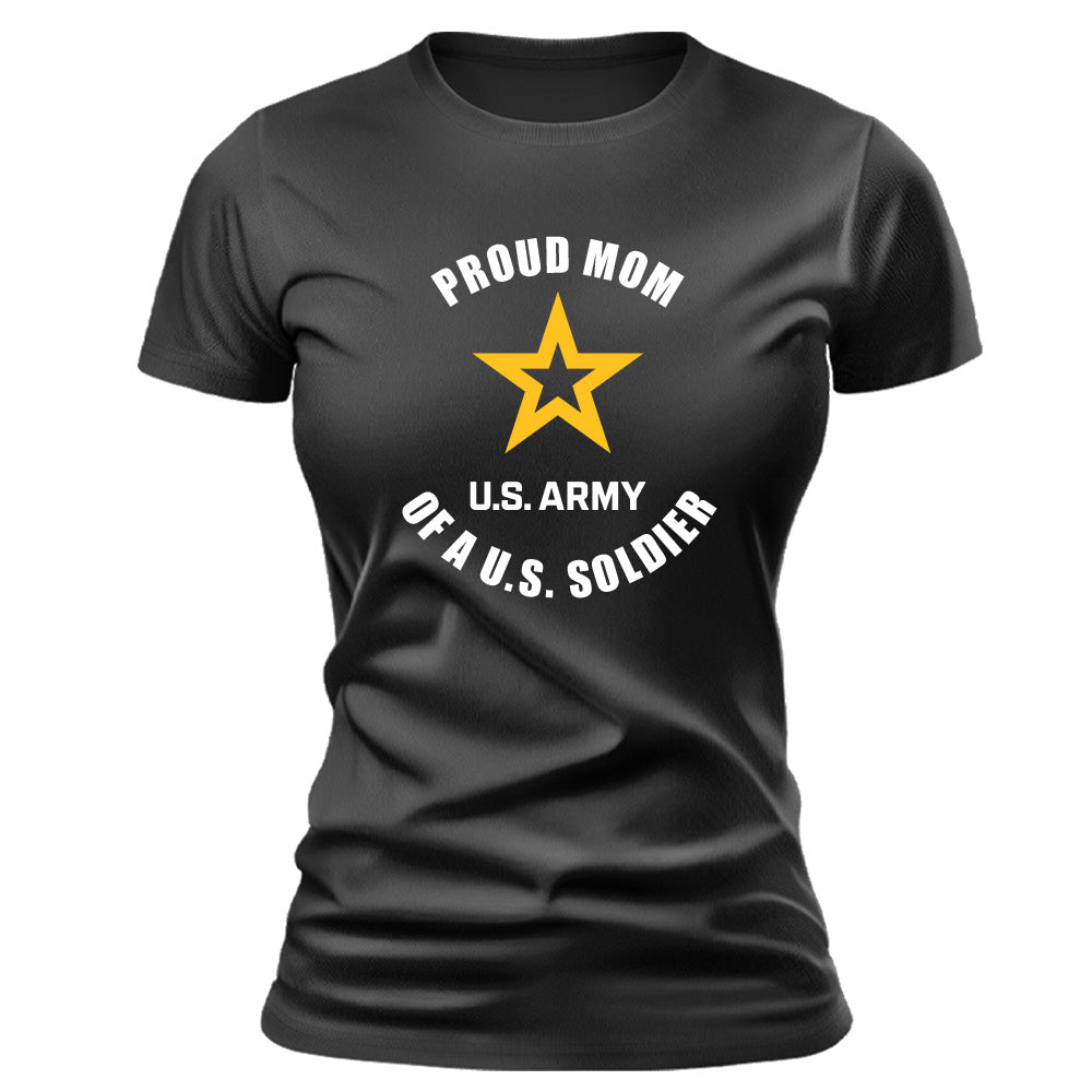 Ladies Proud Family of a United States Soldier - Graduation T-shirt
