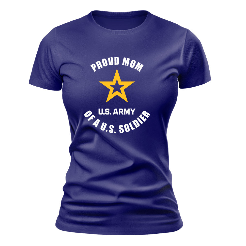 Ladies Proud Family of a United States Soldier - Graduation T-shirt