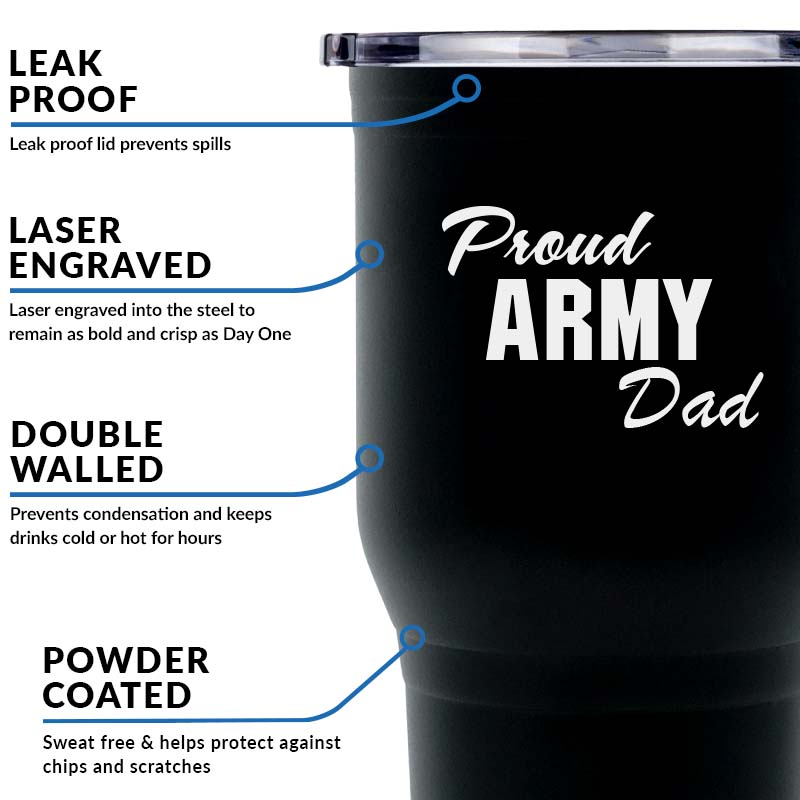 30oz Proud Family Army Tumbler