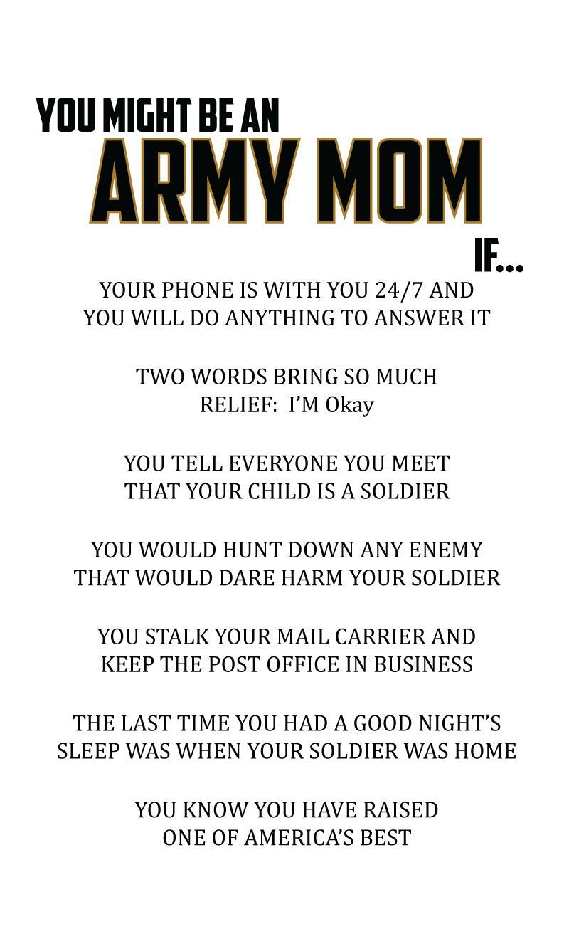Proud Army mom