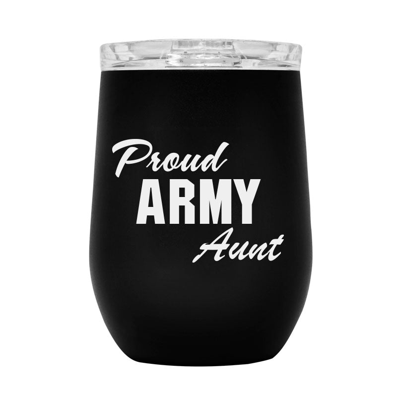 Proud Army Family Wine Tumbler