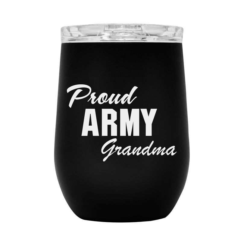 Proud Army Family Wine Tumbler