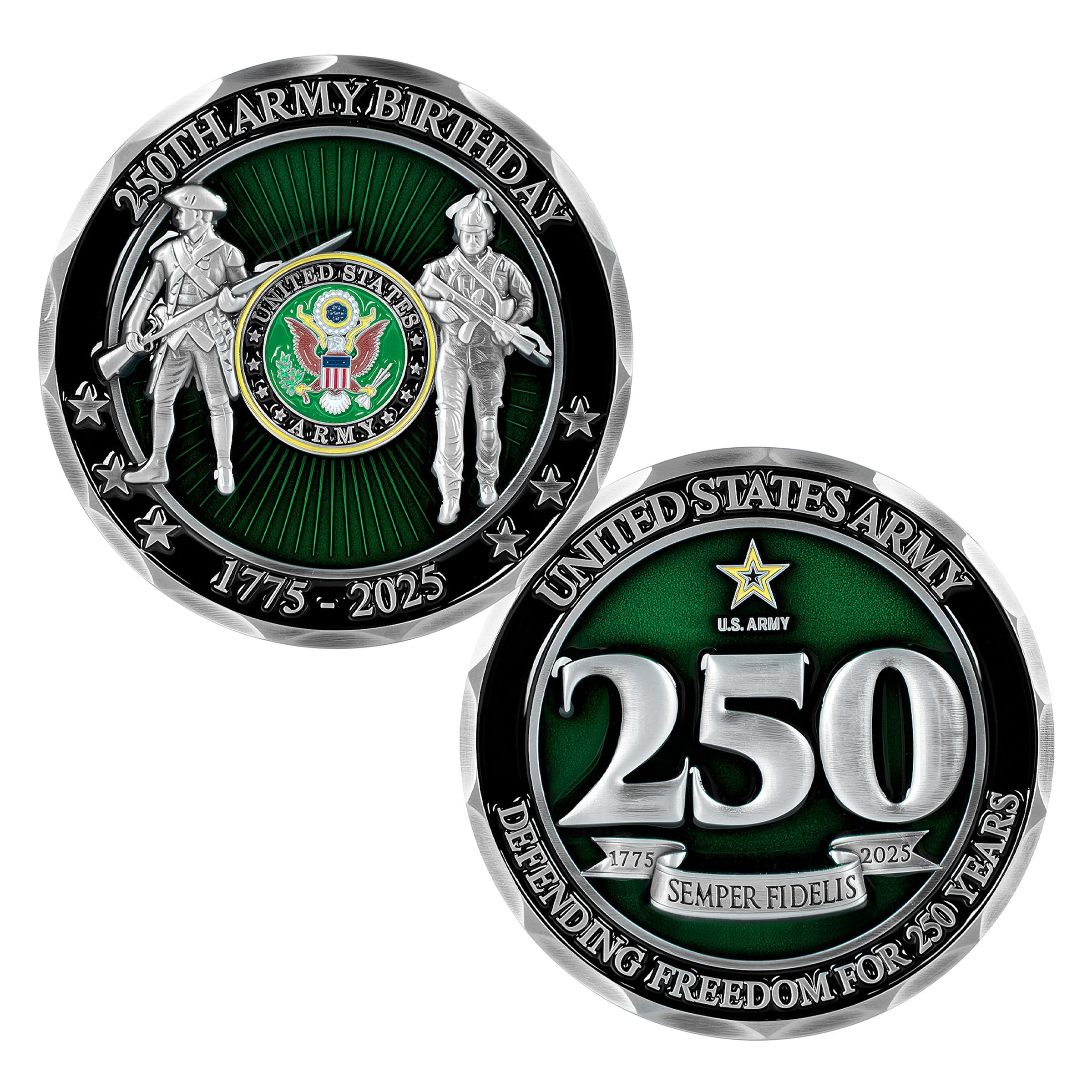 Army 250th birthday challenge coin