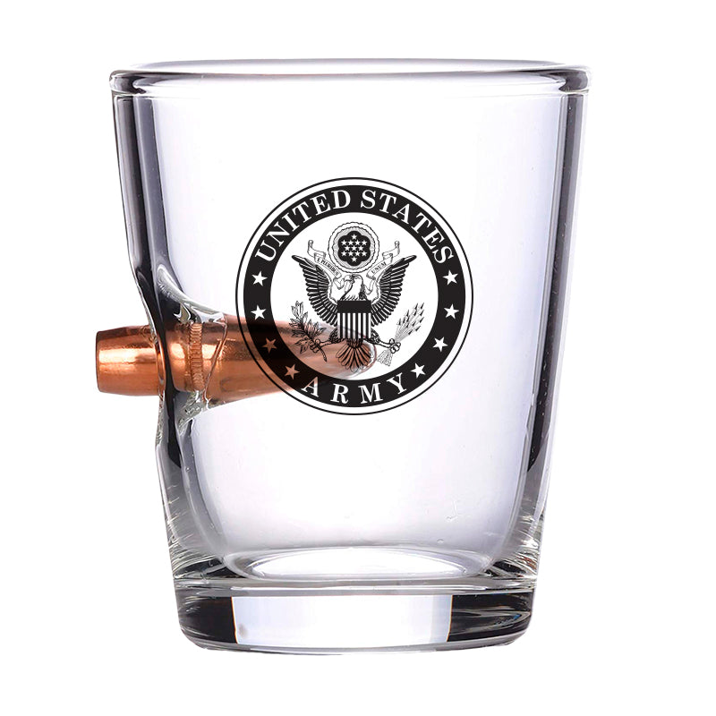 ARMY Bullet Shot Glass – Real .308 Solid Copper Bullet