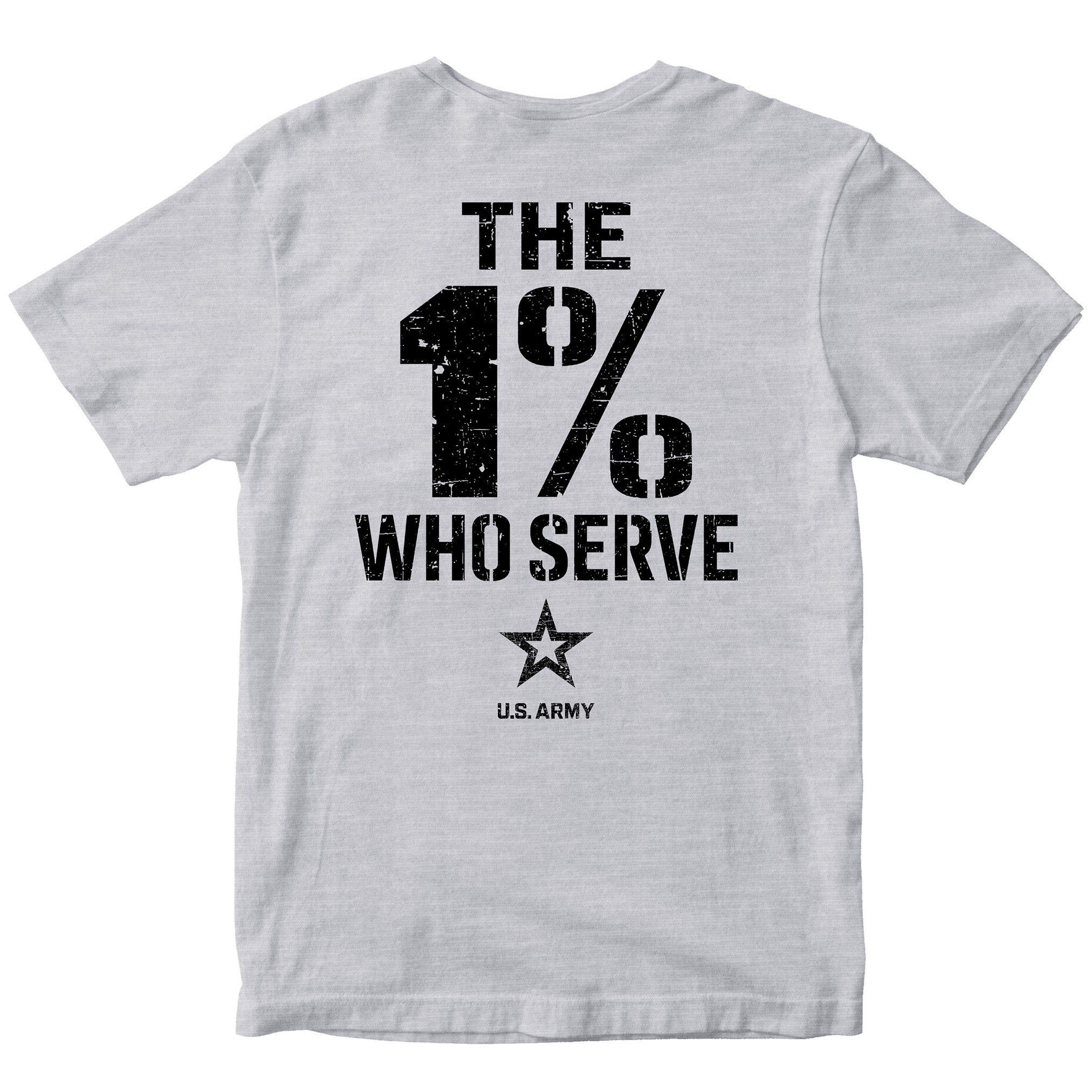 The 1% Who Serve ARMY T-shirt. U.S. Army patriotic T-shirt for Memorial Day and 4th of July 