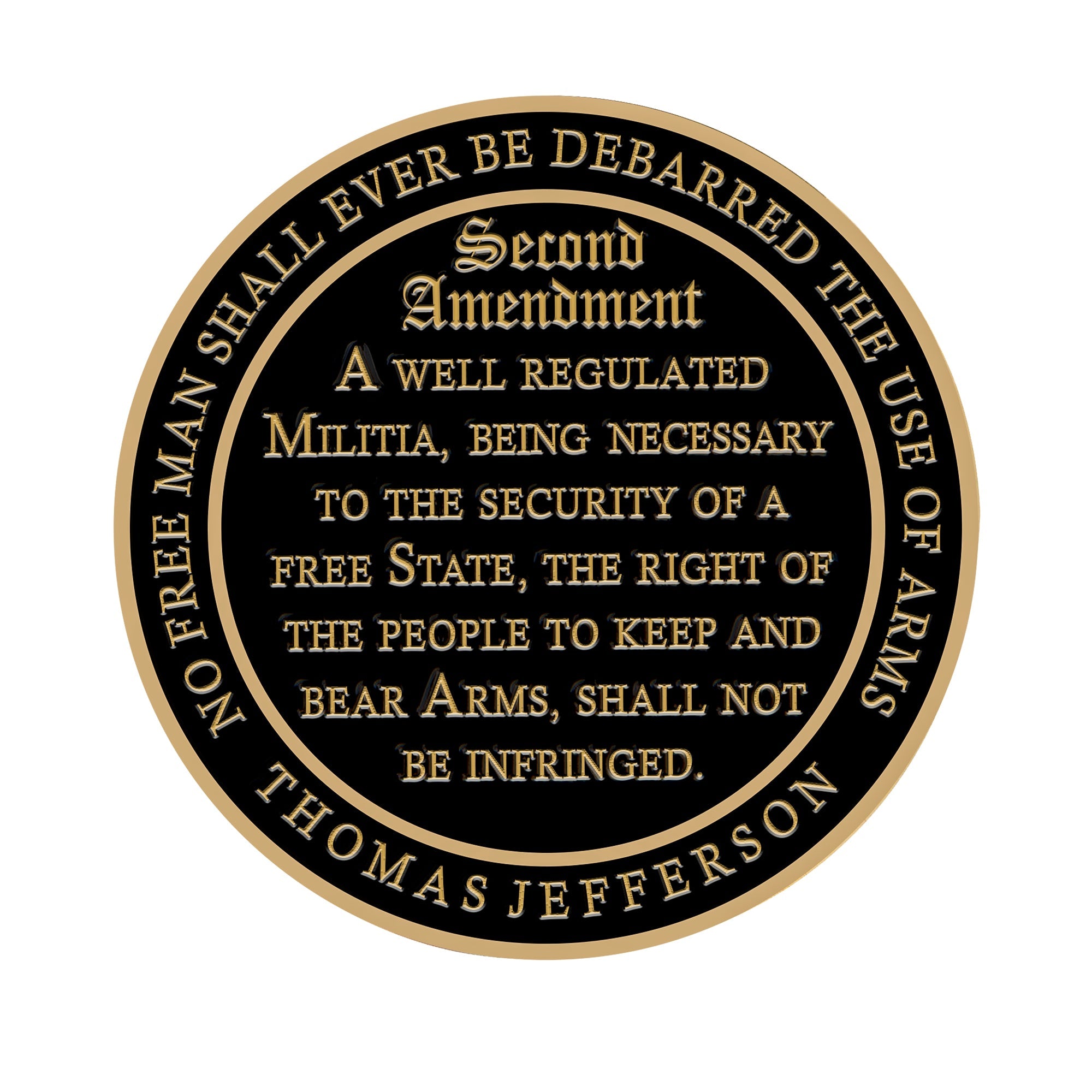 2nd Amendment Challenge Coin