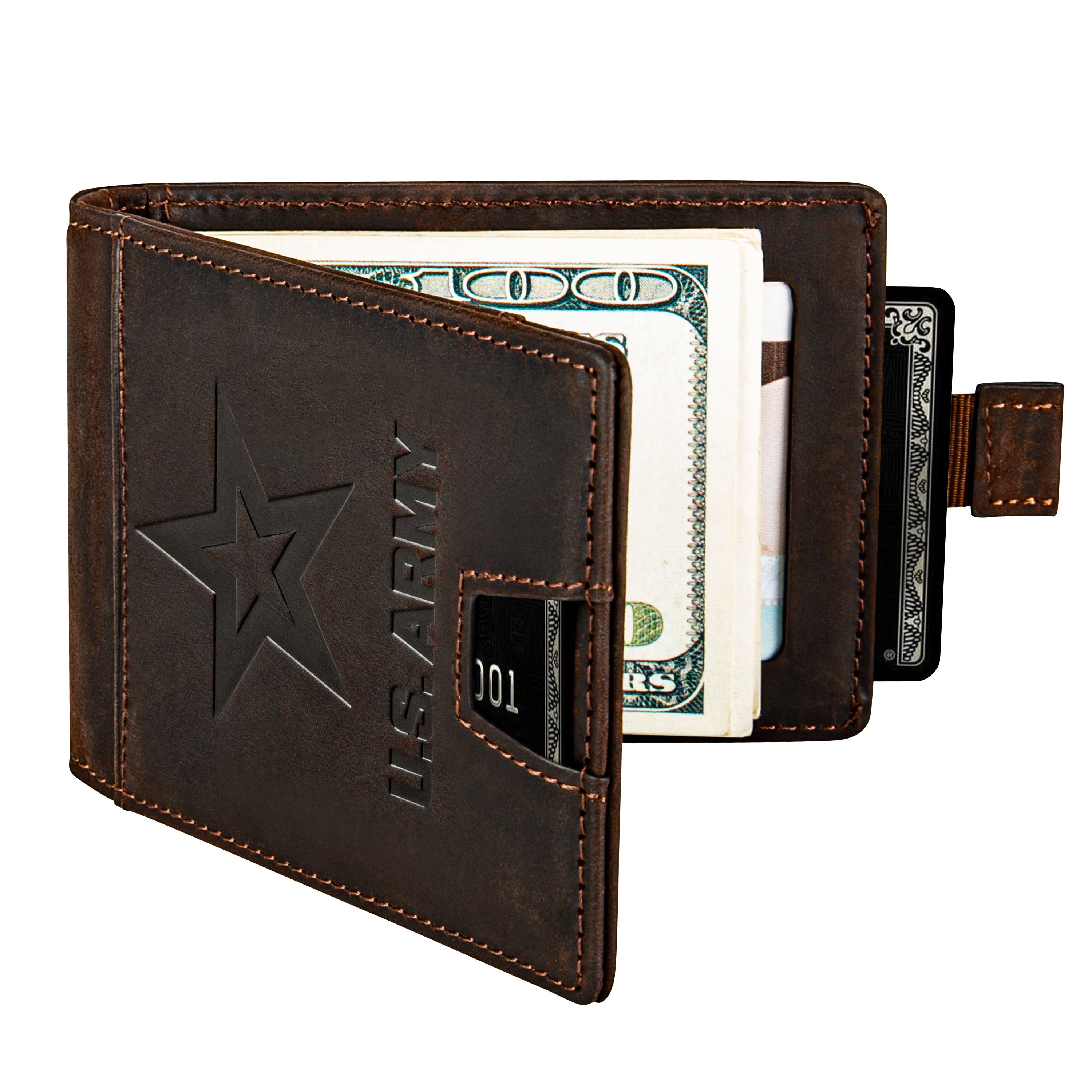 Army Leather RFID Blocking Wallet