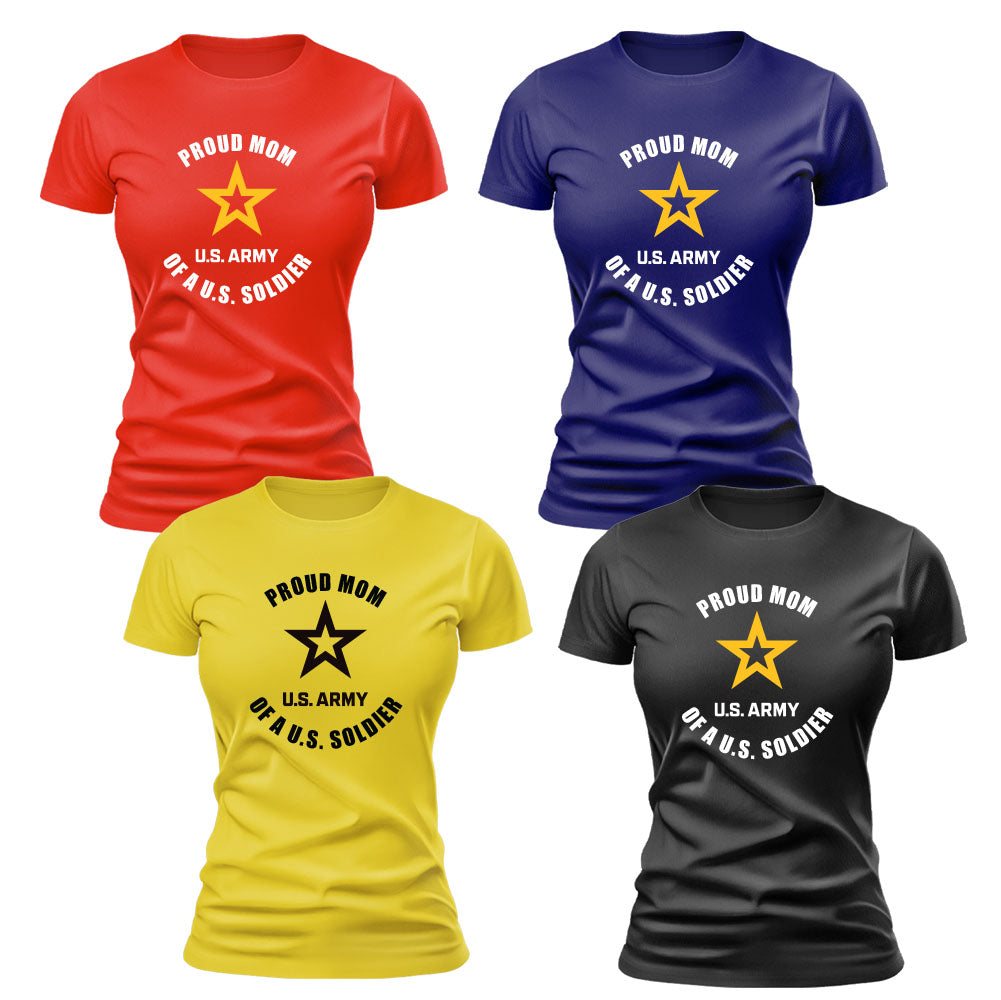 Ladies Proud Family of a United States Soldier - Graduation T-shirt